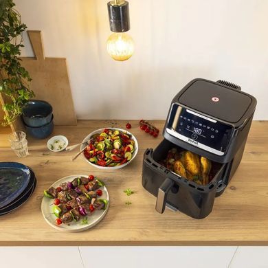 Tefal Мультипіч Tefal Easy Fry Silence XXL, 1800Вт, чаша-7, сенсорне керув., 10 програм, з віконцем, пластик, чорний EY8468E0 фото