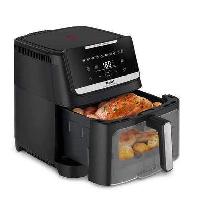Tefal Мультипіч Tefal Easy Fry Silence XXL, 1800Вт, чаша-7, сенсорне керув., 10 програм, з віконцем, пластик, чорний EY8468E0 фото