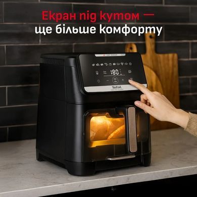 Tefal Мультипіч Tefal Easy Fry Silence XXL, 1800Вт, чаша-7, сенсорне керув., 10 програм, з віконцем, пластик, чорний EY8468E0 фото