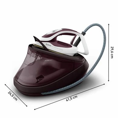 Tefal Утюг-парогенератор Pro Express Ultimate, 3000Вт, 1200мл, паровой удар -600гр, постоянный пар - 170гр, керам. подошва, бордовый GV9721E0 фото