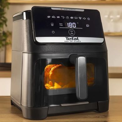 Tefal Мультипіч Tefal Easy Fry Silence XXL, 1800Вт, чаша-7, сенсорне керув., 10 програм, з віконцем, пластик, чорний EY8468E0 фото