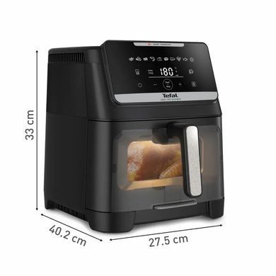 Tefal Мультипіч Tefal Easy Fry Silence XXL, 1800Вт, чаша-7, сенсорне керув., 10 програм, з віконцем, пластик, чорний EY8468E0 фото