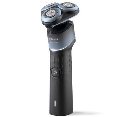 Philips Бритва електр. Series 5000X роторная, 4.5Вт, бритв.головок-3, Li-Ion, сух.+влажн., черно-синий X5006/00 фото
