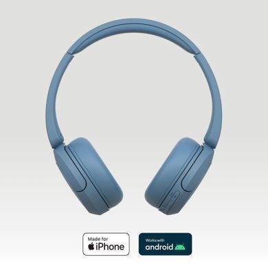 Sony Наушники On-ear WH-CH520 BT 5.2, SBC, AAC, Wireless, Mic, Синий WHCH520L.CE7 фото