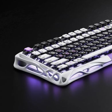 GravaStar Клавиатура механическая Mercury V75 80keys, Magnetic Jade Pro, 8K, USB-A, RGB, Mecha Gray GS_V75_GWT фото