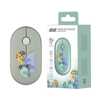 2E Миша MF300 FLORA:DILL Silent WL BT, зелений 2E-MF300WFLORAGN фото