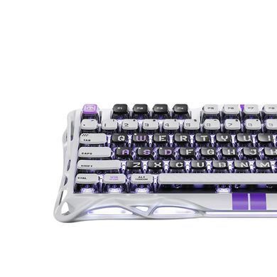 GravaStar Клавиатура механическая Mercury V75 80keys, Magnetic Jade Pro, 8K, USB-A, RGB, Mecha Gray GS_V75_GWT фото