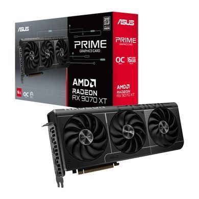 ASUS Видеокарта Radeon RX 9070 XT 16GB GDDR6 OC PRIME-RX9070XT-O16G 90YV0L71-M0NA00 фото