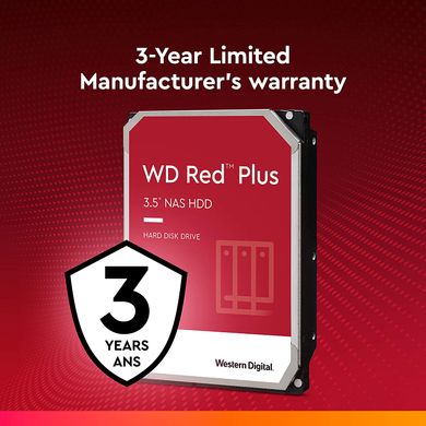 Жесткий диск WD 4TB 3.5" 5400 256MB SATA Red Plus NAS WD40EFPX фото