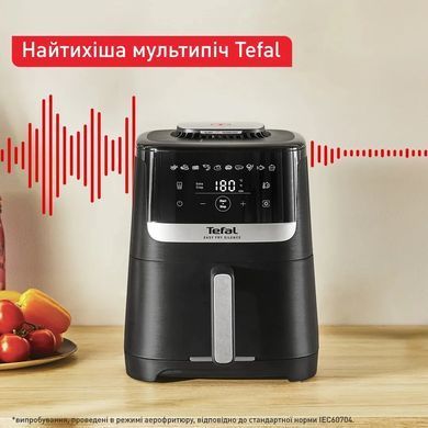 Tefal Мультипечь Easy Fry Silence, 1670Вт, чаша-5л, сенсорное управл., пластик, черный EY5528E0 фото