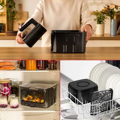 Tefal Мультипіч Tefal Easy Fry Silence XXL, 1800Вт, чаша-7, сенсорне керув., 10 програм, з віконцем, пластик, чорний EY8468E0 фото