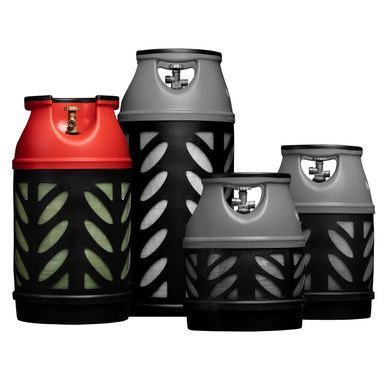 Hexagon Ragasco Балон газовий композитний Gutgas Ragasco CRS-24.5, 24.5л, пропан/бутан 10кг/12кг, 30бар, вентиль Shell (український стандарт), 5.3кг GHCL2425S фото