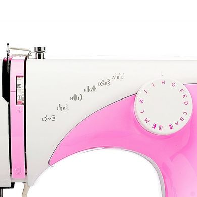 Швейная машина iSEW A15, электромех., 85Вт, 15 шв.оп., петля полуавтомат, белый + розовый ISEW-A15 фото
