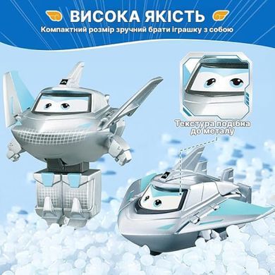 Super Wings Ігрова фігурка-трансформер Super Wings Transform-a-Bots Травер (Traver), 5см EU780032 фото