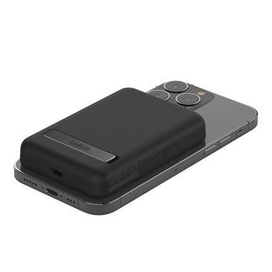 Belkin Акумулятор портативний літій-іонний Power Bank 5000mAh MagSafe Wireless Black BPD004BTBK фото