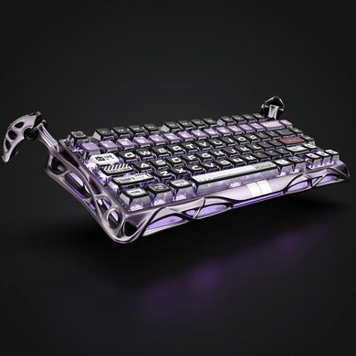 GravaStar Клавіатура механічна Mercury V75 Pro 80keys, Magnetic Jade Gaming, 8K, USB-A, RGB, Iron Purple GS_V75_PRO_PL фото