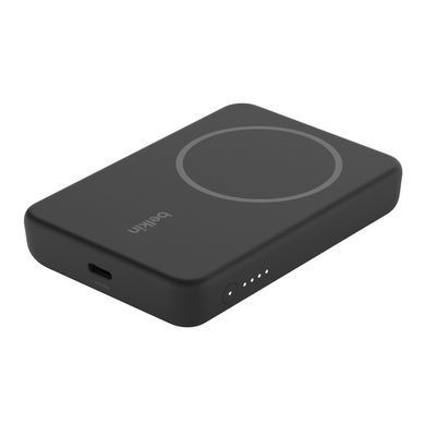 Belkin Акумулятор портативний літій-іонний Power Bank 5000mAh MagSafe Wireless Black BPD004BTBK фото