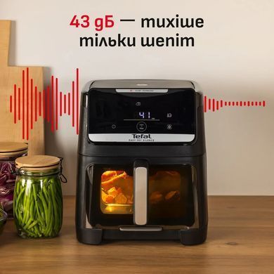 Tefal Мультипіч Tefal Easy Fry Silence XXL, 1800Вт, чаша-7, сенсорне керув., 10 програм, з віконцем, пластик, чорний EY8468E0 фото