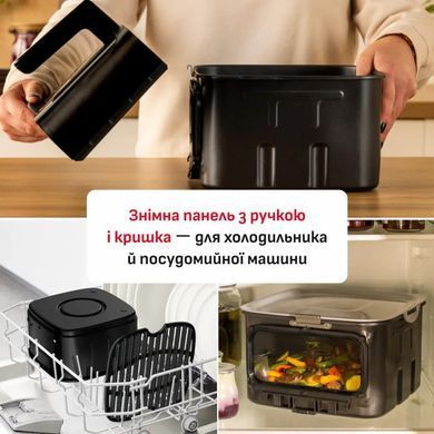 Tefal Мультипіч Tefal Easy Fry Silence XXL, 1800Вт, чаша-7, сенсорне керув., 10 програм, з віконцем, пластик, чорний EY8468E0 фото
