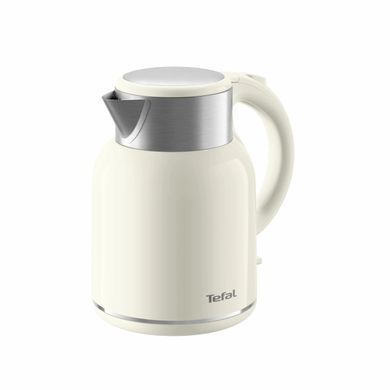 Tefal Електрочайник Thermo Protect XL, 1.9л, пластик, нержавіюча сталь, бежевий KO190AE0 фото