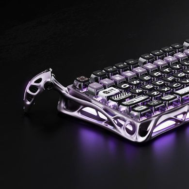 GravaStar Клавіатура механічна Mercury V75 Pro 80keys, Magnetic Jade Gaming, 8K, USB-A, RGB, Iron Purple GS_V75_PRO_PL фото
