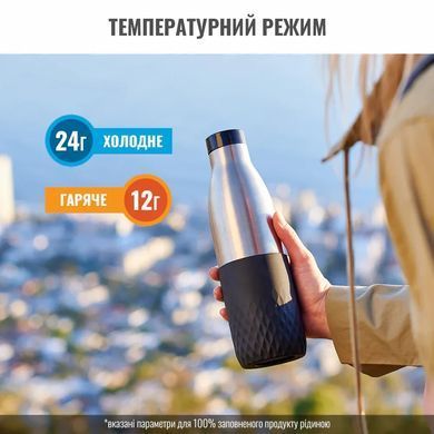 Tefal Термопляшка Bludrop, 700мл, нержавіюча сталь, чорний N3111110 фото