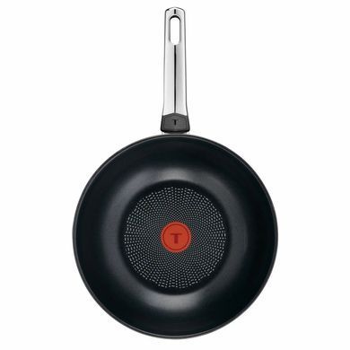 Tefal Сковорода ВОК Tefal Emotion+, 28см, нержавіюча сталь, бакеліт, чорний E3271944 фото