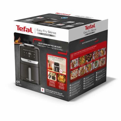Tefal Мультипечь Easy Fry Silence, 1670Вт, чаша-5л, сенсорное управл., пластик, черный EY5528E0 фото