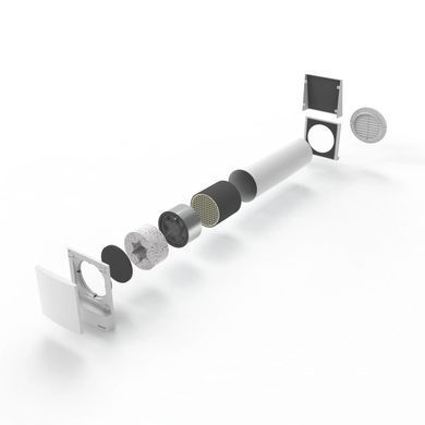 MYCOND Рекуператор Ventoxx Harmony Smart 0,75м пульт дистанційного керування Wi-Fi LED-індикація пластикова решітка
