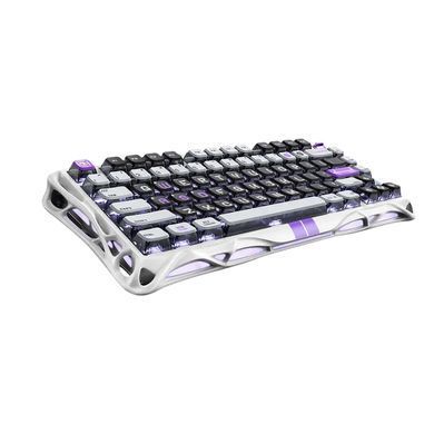 GravaStar Клавиатура механическая Mercury V75 80keys, Magnetic Jade Pro, 8K, USB-A, RGB, Mecha Gray GS_V75_GWT фото