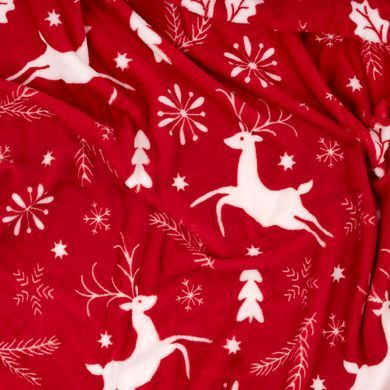 ARDESTO Плед Ardesto Christmas Flannel 160х200см, 100% поліестер, олені, червоний