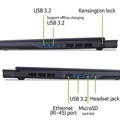 Acer Ноутбук Acer Predator Helios Neo 16 PHN16-73 16" WQXGA, Intel U9-275HX, 64GB, F2TB, NVD5070Ti-12, Win11, чорний NH.QX2EU.005 фото