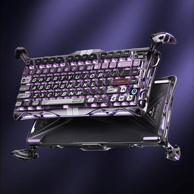 GravaStar Клавіатура механічна Mercury V75 Pro 80keys, Magnetic Jade Gaming, 8K, USB-A, RGB, Iron Purple GS_V75_PRO_PL фото