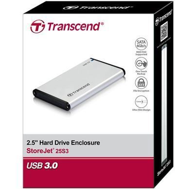 Transcend Корпус для 2.5" HDD/SSD Aluminum TS0GSJ25S3 фото