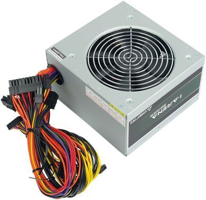 Chieftec Блок живлення iArena (500W), >85%, 120mm, 1xMB 24pin(20+4), 1xCPU 8pin(4+4), 2xMolex, 3xSATA, 1xPCIe 8pin(6+2), Bulk GPA-500S8 фото