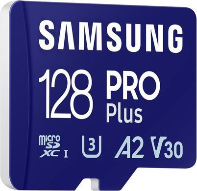 Samsung Карта памяти microSDXC 128GB C10 UHS-I R180MB/s PRO Plus MB-MD128SA/EU фото