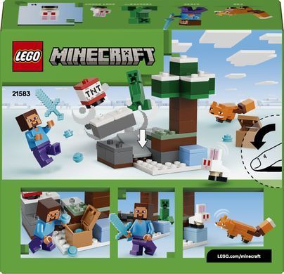 LEGO Конструктор LEGO Minecraft Пригоди Стіва в тайзі 21583 фото