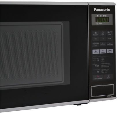 Panasonic Мікрохвильова піч, 20л, 800Вт, гриль, дисплей, нерж NN-GT264MZUE фото