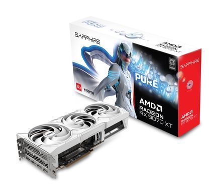 SAPPHIRE Відеокарта Radeon RX 9070 XT 16GB GDDR6 PURE GAMING OC 11348-02-20G фото