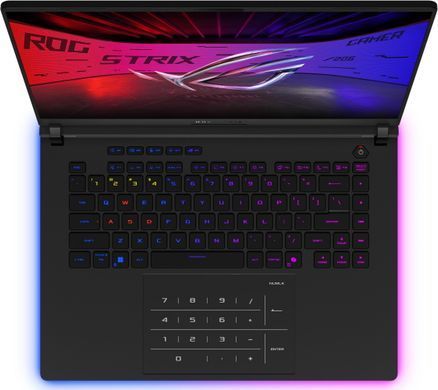 ASUS Ноутбук ASUS ROG Strix SCAR 16 G635LR-RW139W 16" WQXGA mLED, Intel Ultra 9 275HX, 64GB, F1TB, NVD5070Ti-12, Win11, Чорний 90NR0LU1-M005J0 фото