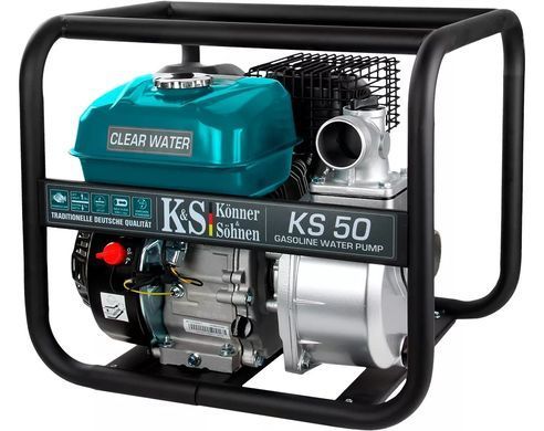 K&ouml;nner & S&ouml;hnen Мотопомпа бензиновая KS 50 для чистой воды 500л/мин 7.0л.с 24кг KS50 фото