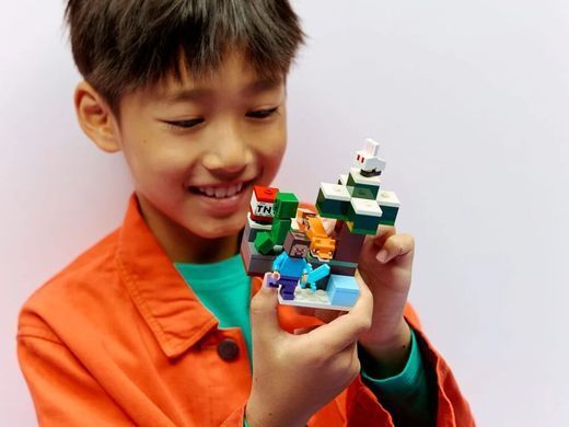 LEGO Конструктор LEGO Minecraft Пригоди Стіва в тайзі 21583 фото