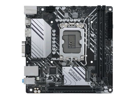 Материнcкая плата ASUS PRIME H610I-PLUS D4-CSM s1700 H610 2xDDR4 M.2 HDMI D-Sub DP mITX 90MB1B20-M0EAYC фото