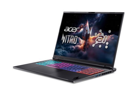 Acer Ноутбук Acer Nitro 18 AN18-61 18" WQXGA IPS, AMD R7-350, 32GB, F1TB, NVD5070Ti-12, Lin, чорний NH.QYDEU.002 фото
