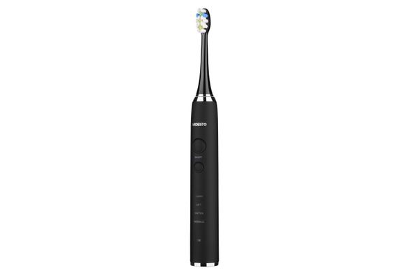 Електрична зубна щітка Ardesto ETB-212CB чорна/4 насадки/індукційна зарядна база зі станд. вилкою живлення/кейс/IPX7 ETB-212CB фото