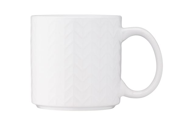 Чашка Ardesto Francesca, 360 мл, біла, кераміка AR3482WH фото