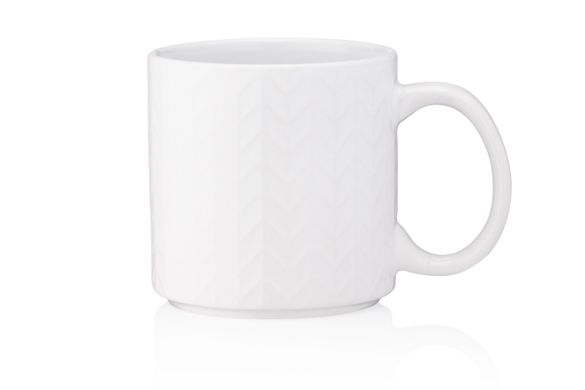 Чашка Ardesto Francesca, 360 мл, белая, керамика AR3482WH фото