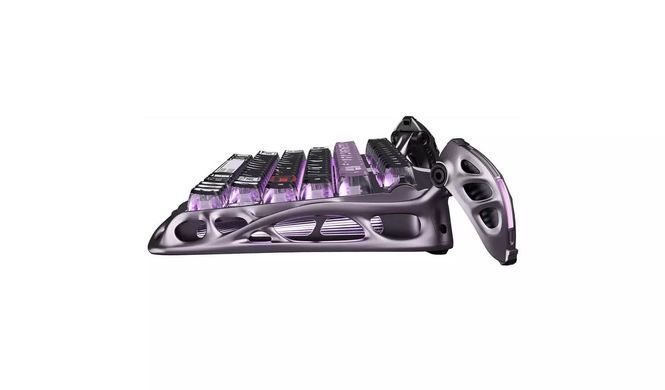 GravaStar Клавіатура механічна Mercury V75 Pro 80keys, Magnetic Jade Gaming, 8K, USB-A, RGB, Iron Purple GS_V75_PRO_PL фото