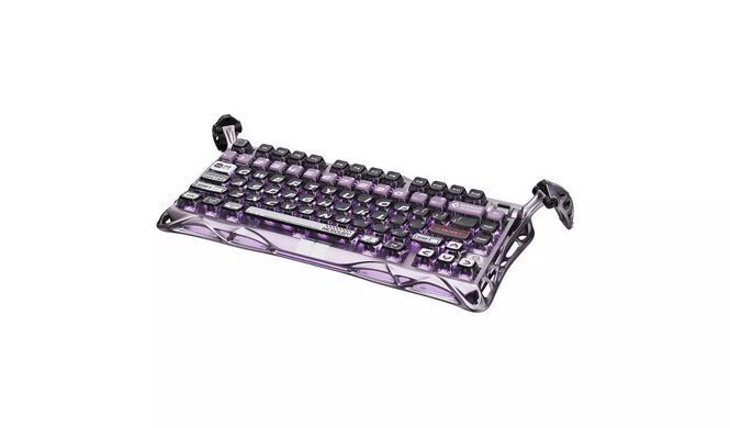 GravaStar Клавіатура механічна Mercury V75 Pro 80keys, Magnetic Jade Gaming, 8K, USB-A, RGB, Iron Purple GS_V75_PRO_PL фото
