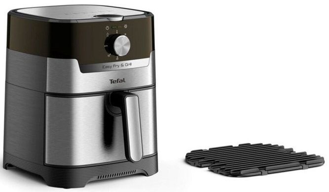 Tefal Мультипіч Easy Fry&Grill, 1550Вт, чаша-4,2л, механічне керування, від 80&deg;C до 200&deg;C, пластик, нерж. сталь EY501D15 фото